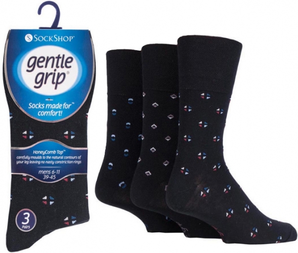 Mens Non Elastic Diabetic Socks 3 Pack