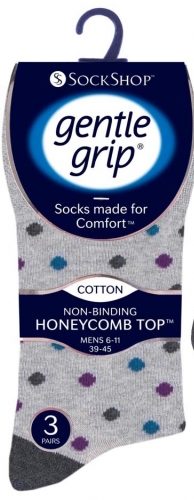 Mens Non Elastic Diabetic Socks 3 Pack