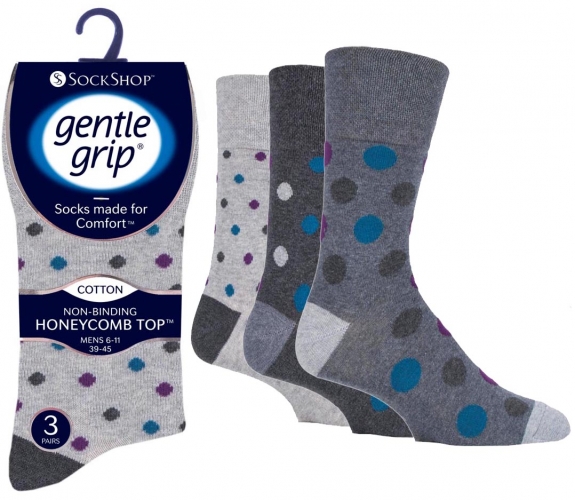 Mens Non Elastic Diabetic Socks 3 Pack